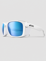 White Frame / Revo Blue Lens / Black Strap