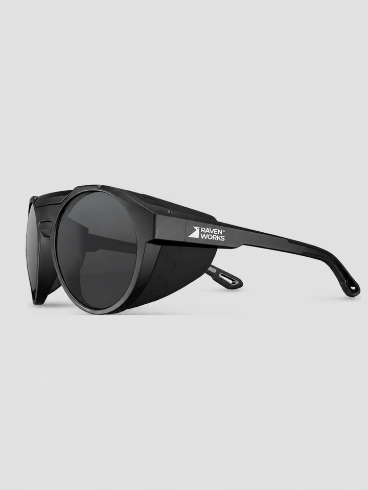 CORAX™ Sunglasses — Black Frame / Smoke Lens / Black Strap