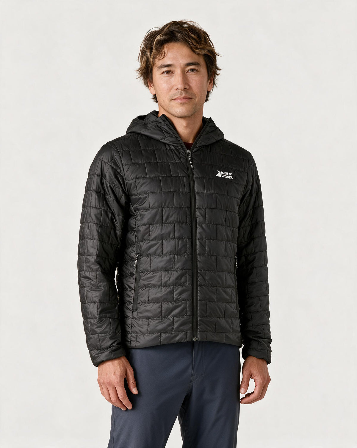 Hackle Hooded Jacket Men Black
