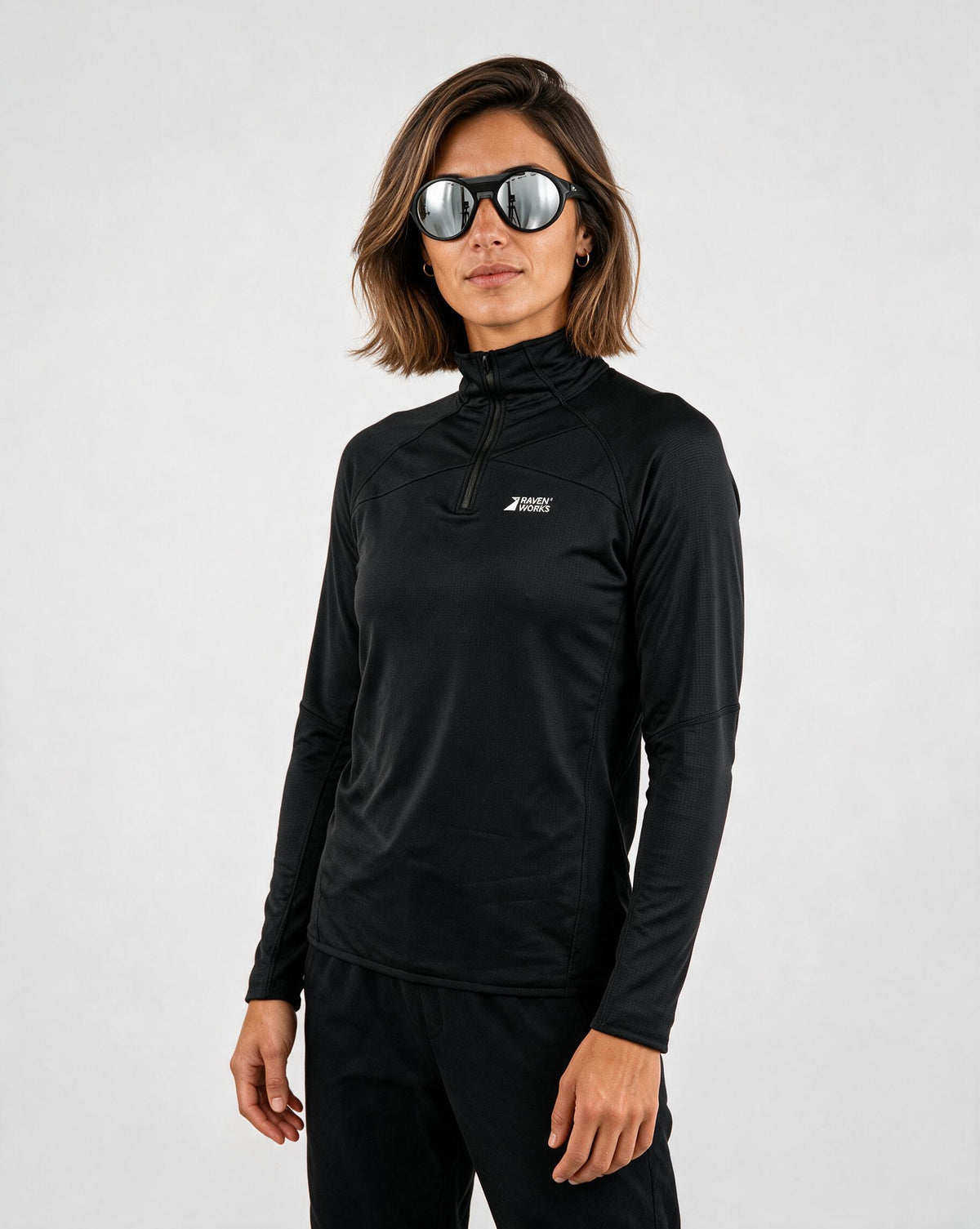 Brood Half-Zip Women Black