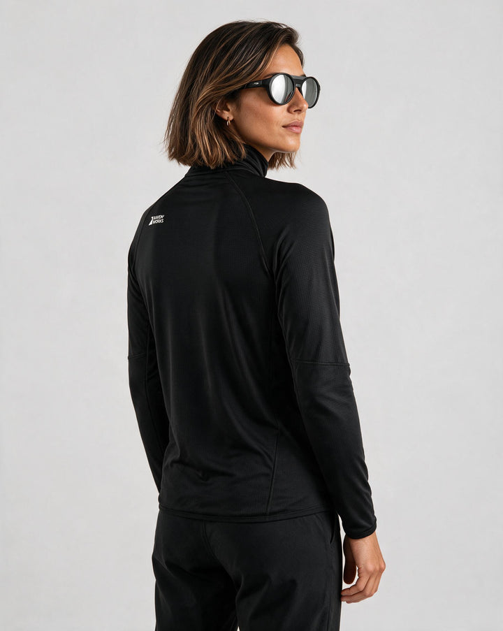 Brood Half-Zip Women Black