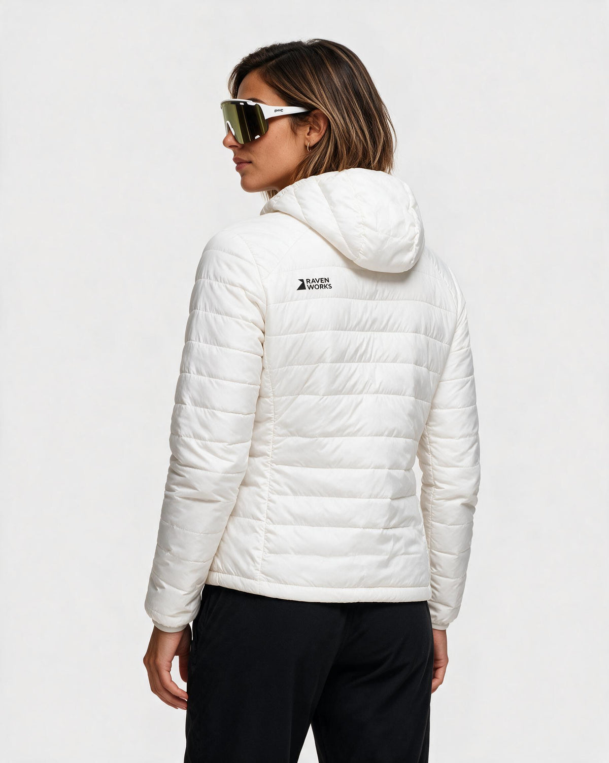 Hackle Hooded Jacket Women White