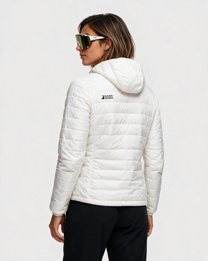 Hackle Hooded Jacket Women White